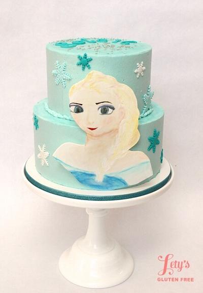 Hand painted Elsa - Cake by Lety's Gluten Free