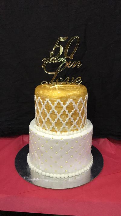 50th Anniversary Cake - Cake by Saniya Khan Sarguru