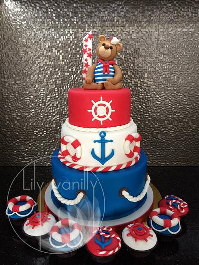 "Sailor Teddy" Birthday Cake - Cake by Lily Vanilly