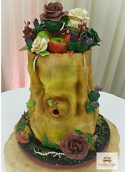 Applez Nature Wedding Cake  - Cake by sCrumbtious Kakes