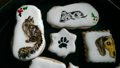 dogs and cat - Cake by Rosas Kunst Kager