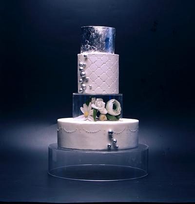 Wedding Glass Cake - Cake by Le RoRo Cakes