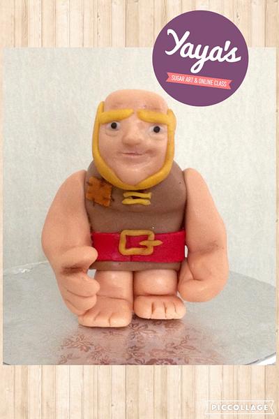Giant, Clash of Clans topper - Cake by Yaya's Sugar Art