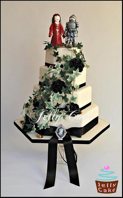 Ivy Cascade Wedding Cake - Cake by JellyCake - Trudy Mitchell