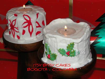 CHRISTMAS CANDLE MINICAKE - Cake by Itsy Bitsy Cakes
