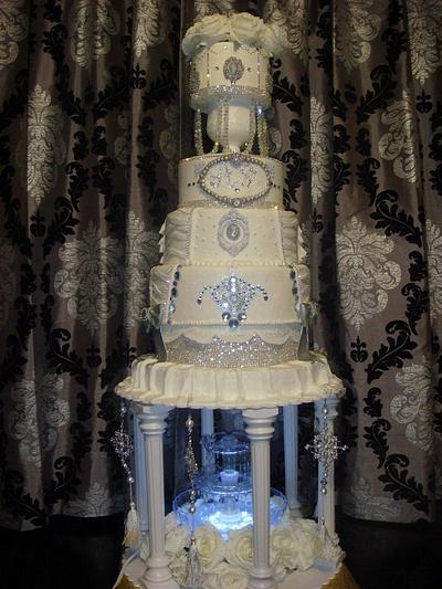 Bling wedding cake - Cake by Bellebelious7