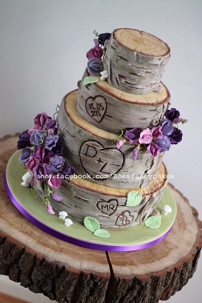 Sweet Pea wedding cake - Cake by Zoe's Fancy Cakes