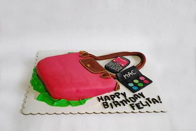 Pink Longchamp Bag  - Cake by Larisse Espinueva