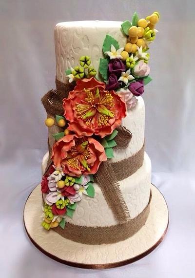 A Rustic Wedding - Cake by Pia Angela Dalisay Tecson