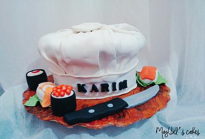Chef hat cake  - Cake by MayBel's cakes