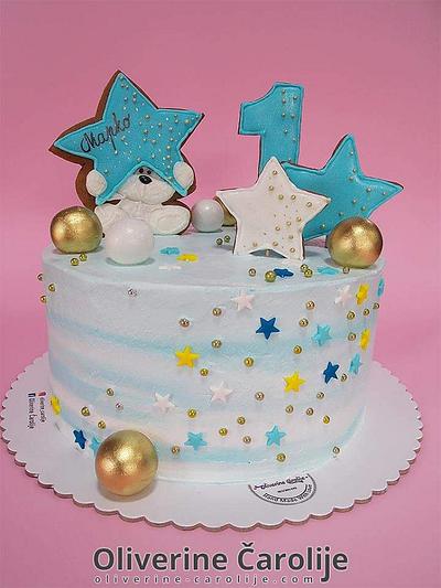 Cookies Cake for 1st birthday  - Cake by Oliverine Čarolije 