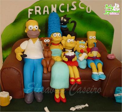 The Simpsons - Cake by Bety'Sugarland by Elisabete Caseiro 