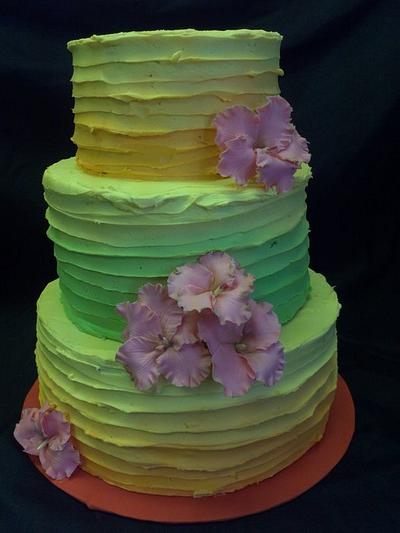 Sunny Hibiscus - Cake by Elyse Rosati