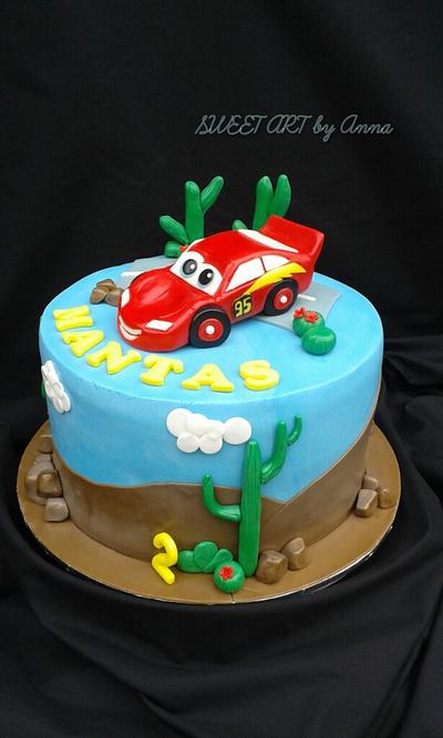 Lightning Mcqueen cake - Cake by SWEET ART Anna Rodrigues