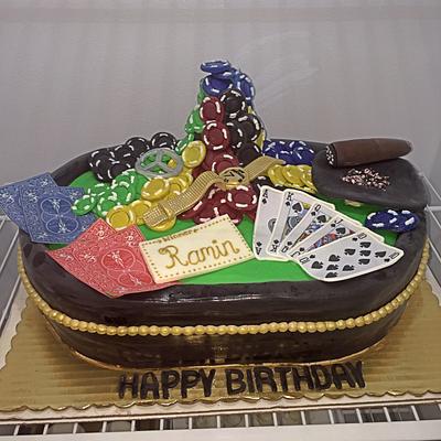 Poker table cake - Cake by Latifa