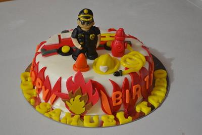 Fire Dept. theme Cake - Cake by SWEET CONFECTIONS BY QUEENIE
