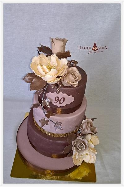 90th Birthday cake - Cake by Tortolandia