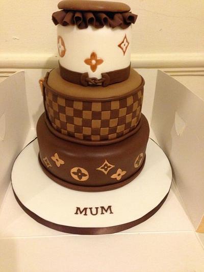 Louis Vuitton Inspired Cake - Decorated Cake by Slice of - CakesDecor