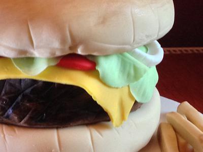 Mega Burger! - Cake by CupNcakesbyivy