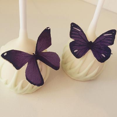 Beautiful butterfly cake pops - Cake by Dream Pop Bakery