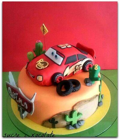 Cars,Rayo Mcqueen!! - Cake by Pelegrina