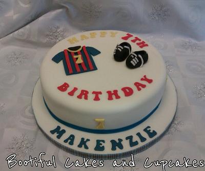 football themed cake - Cake by bootifulcakes