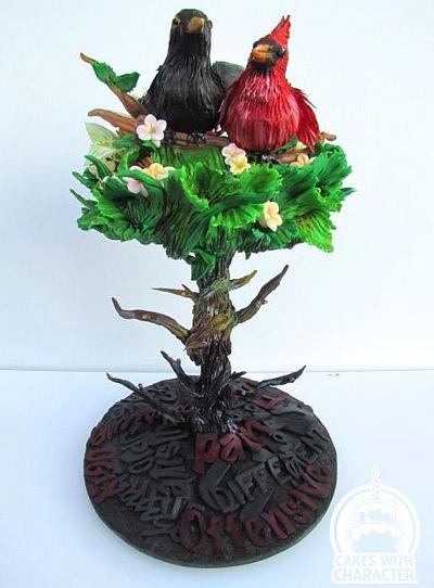 From the ugly words spoken grows something beautiful - Cake by Jean A. Schapowal