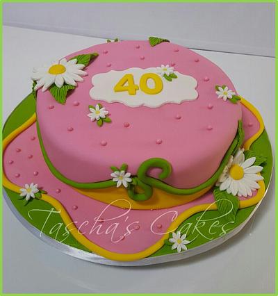 40th birtday cake - Cake by Tascha's Cakes