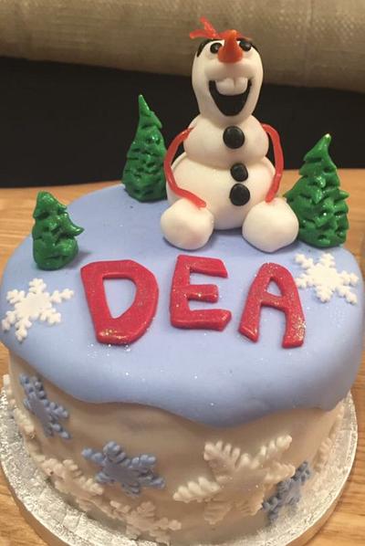 Funny Olaf - Cake by Nonahomemadecakes