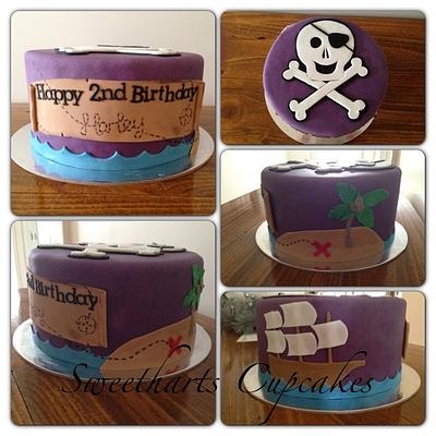 Pirate Cake  - Cake by Sweetharts Cupcakes