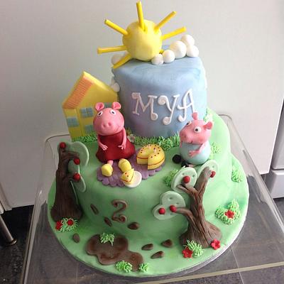 Peppa pig cake  - Cake by Cupcakestar
