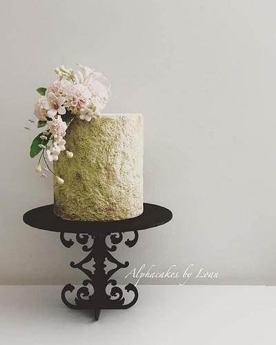 Textured fondant cake - Cake by AlphacakesbyLoan 