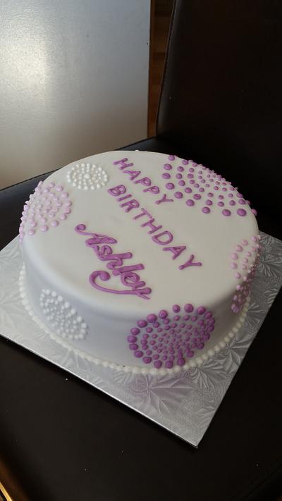 Simply purple - Cake by Carol