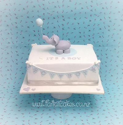 Elephant Baby Shower - Cake by Fantail Cakes