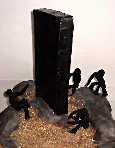 2001: A Space Odyssey - The Dawn of Man - Cake by Adventures in Cakeyland
