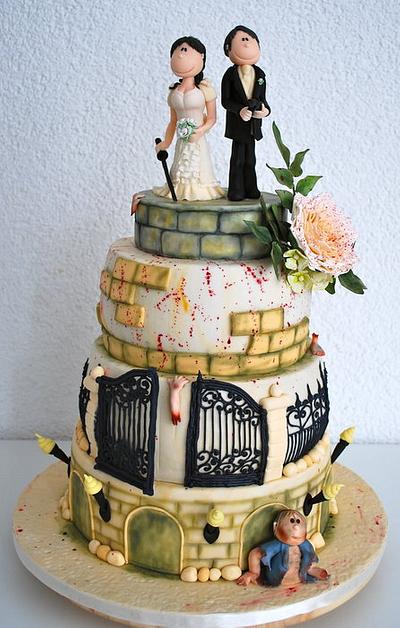 Zombie Wedding Cake ;-) - Cake by Simone Barton