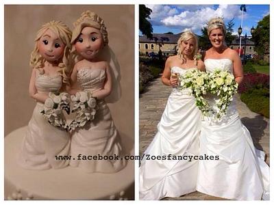 Wedding topper couple - Cake by Zoe's Fancy Cakes