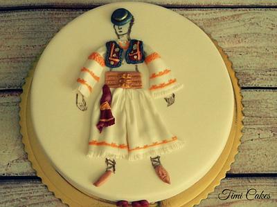 slovak folk costume - Cake by timi cakes
