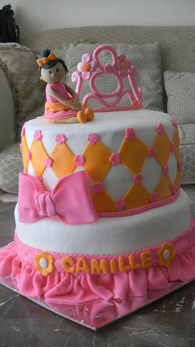princess cake for my little princess - Cake by mikomomof4