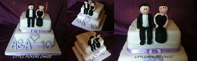 10th anniversary - Cake by little pickers cakes