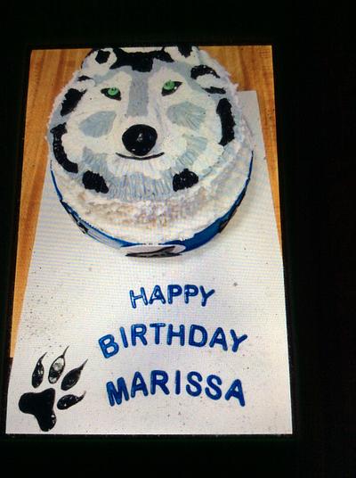 My granddaughter wanted a wolf cake for her birthday! - Cake by CakesbyLorrie