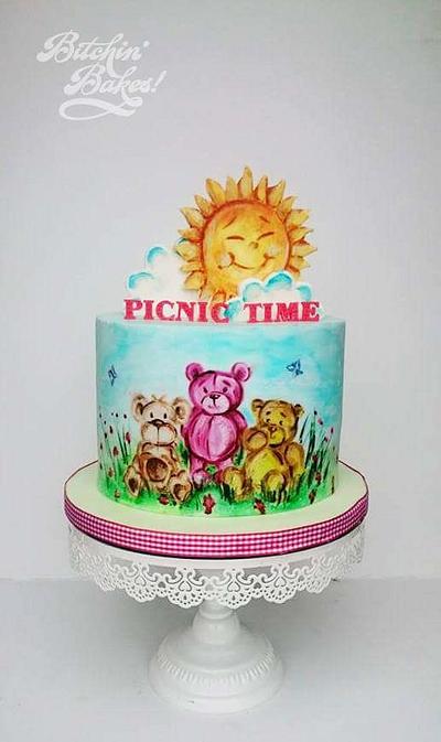 Teddy bear cake  - Cake by fitzy13