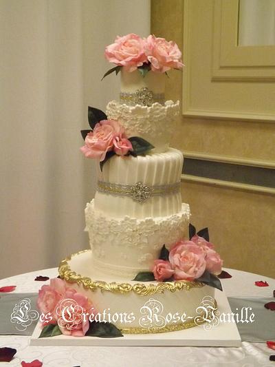 roses and lace - Cake by cindy
