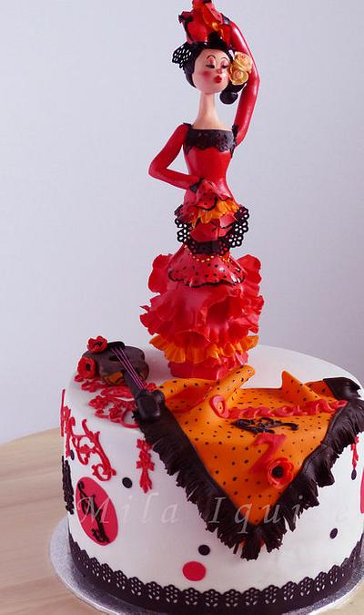 Flamenco dancer - Cake by milaiquisesugart
