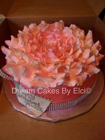 full rose cake - Cake by elci