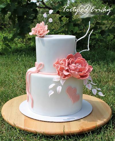 Small wedding cake - Cake by Cakes by Evička