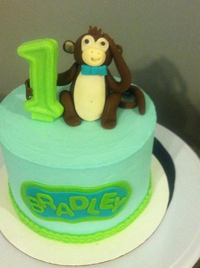 Monkey first birthday - Cake by Karen Seeley