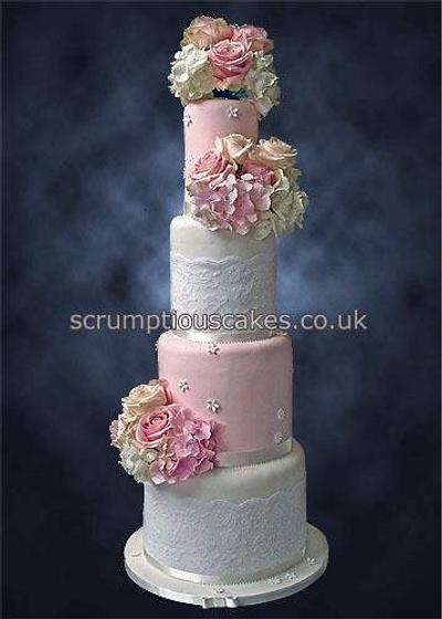 8 tier Double Height Wedding Cake - Cake by Scrumptious Cakes