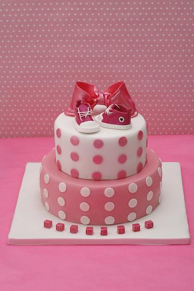 fuxia christening cake - Cake by Alessandra