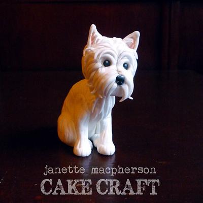 Wedding Cake Topper Dog - Cake by Janette MacPherson Cake Craft